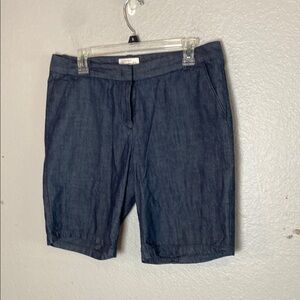 J. Crew Dark Blue Bermuda Shorts Size 8